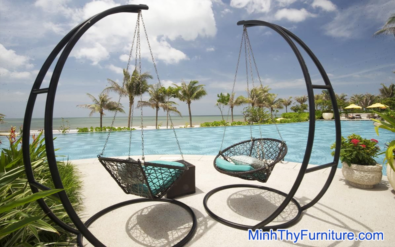 Xích đu giả mây Minh Thy Furniture tại Carmelina Beach Resort