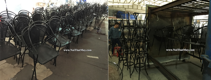 Chất lượng bàn ghế sắt nói chung hay bàn ghế đan sợi giả mây vẫn kém đi dù sơn tĩnh điện, nếu...?