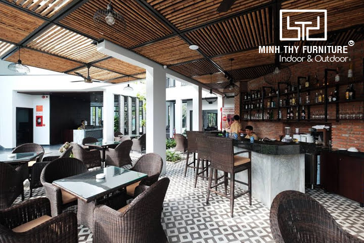 Senvila Boutique Hoi An Resort & Spa chọn sản phẩm ngoại thất giả mây của Minh Thy Furniture