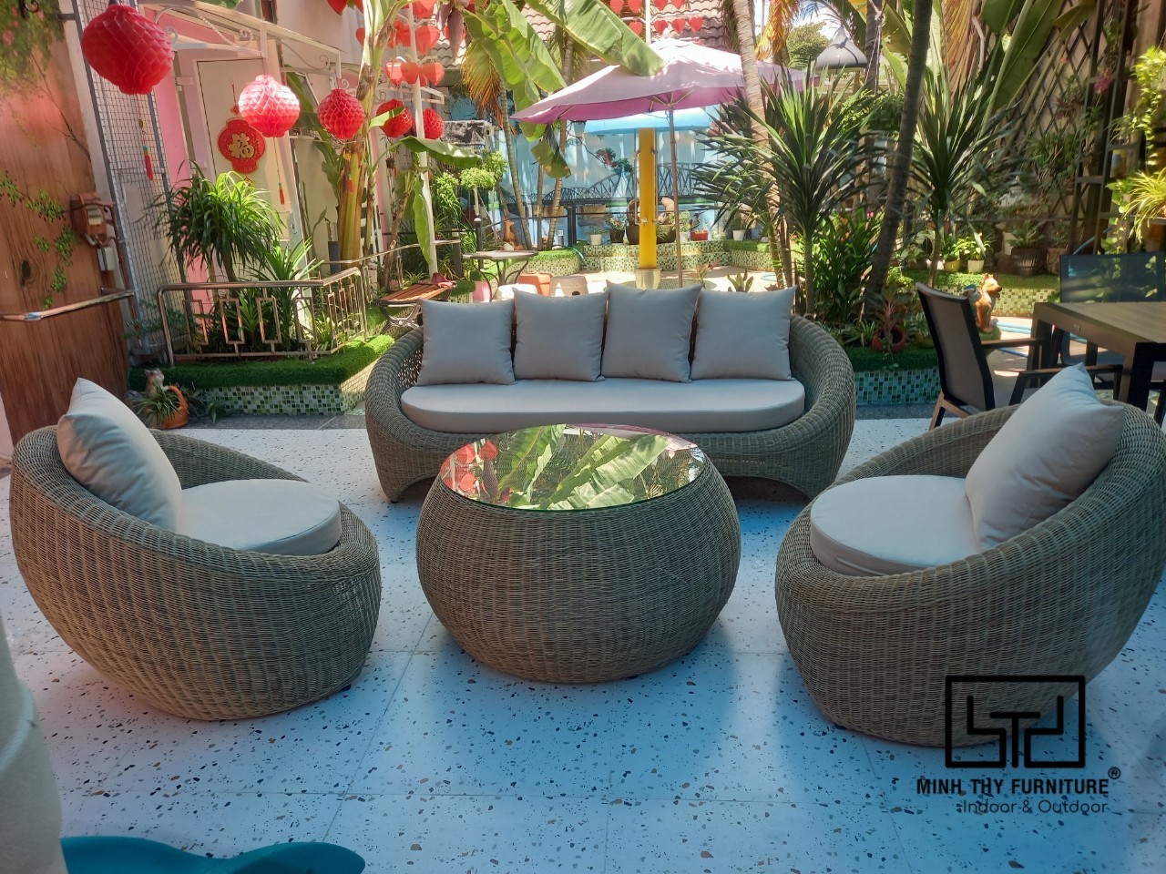 Sofa giả mây cao cấp MT1A22