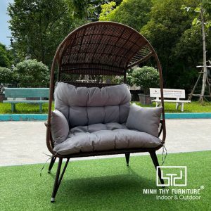 Ghế ngoài trời thư giãn mây nhựa MT986