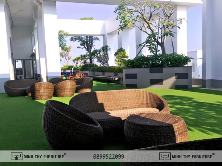 Sunny Saigon Apartments & Hotel Chọn Minh Thy Furniture cung cấp sofa ngoài trời