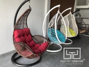 Đa dạng thiết kế xích đu nhựa giả mây tại Minh Thy Furniture