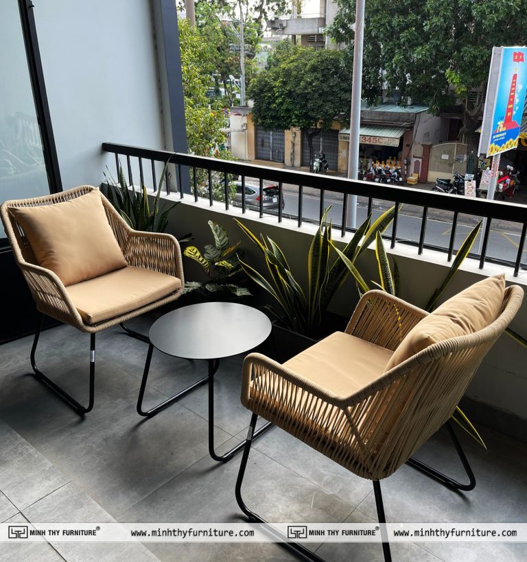 Bộ bàn ghế ban công MT2004 đan dây dù