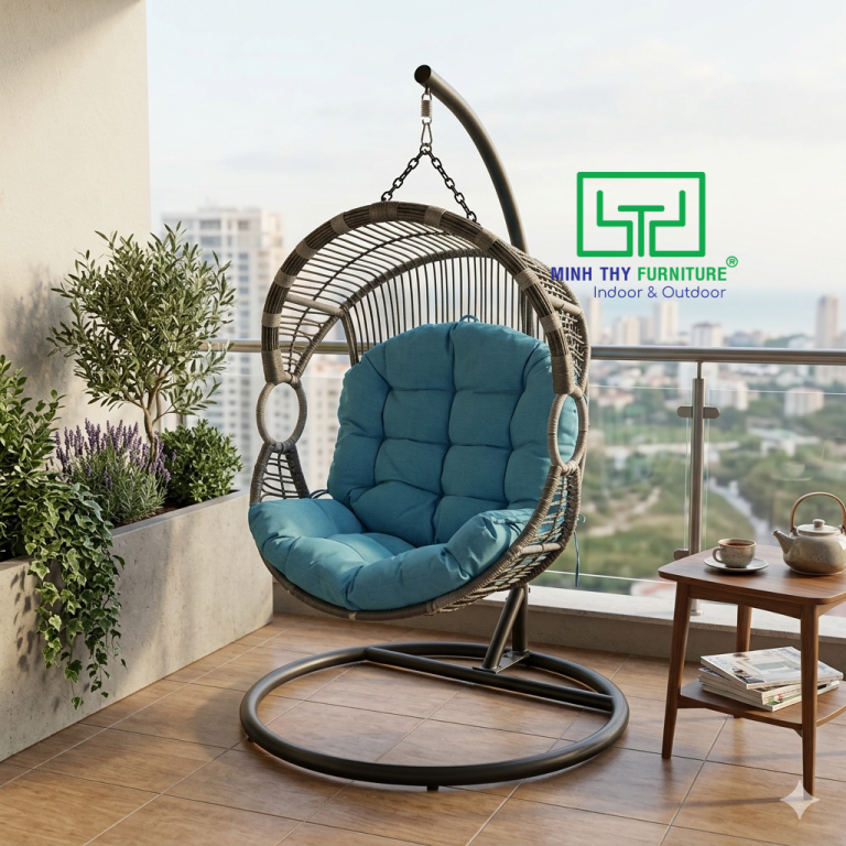 Xích đu nhựa giả mây khẳng định phong cách của bạn